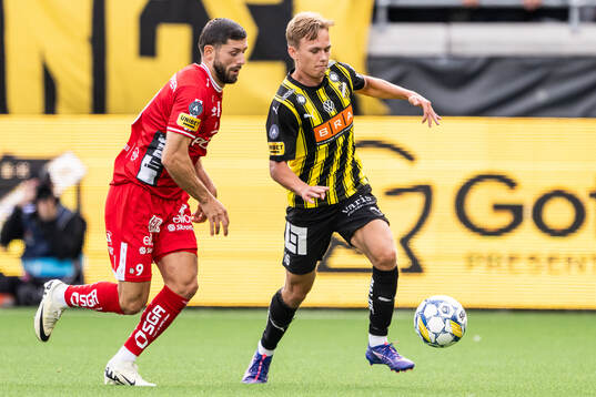 Elfsborgs Arber Zeneli och Häckens Pontus Dahbo