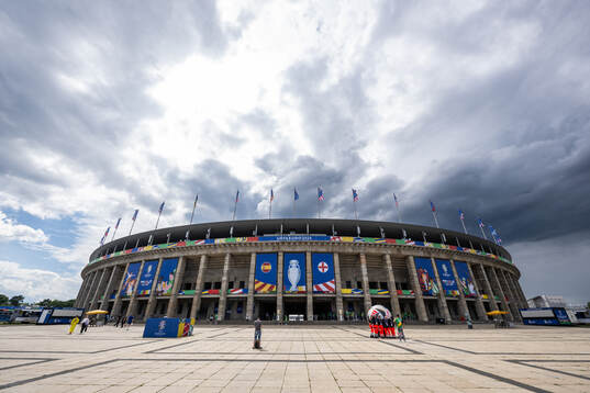 General exterior view of Olympiastadion