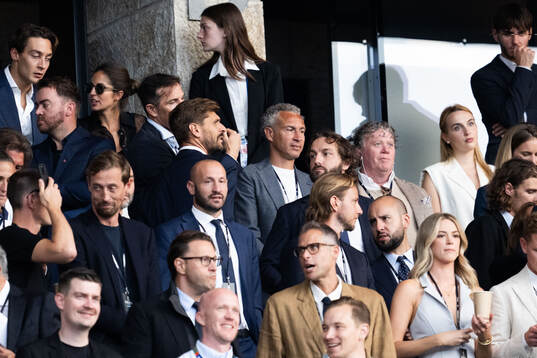 Henrik Larsson in the stands