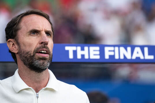 Head coach Gareth Southgate of England