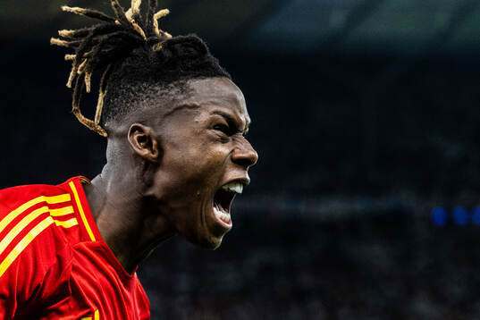 Nicholas Williams of Spain celebrates