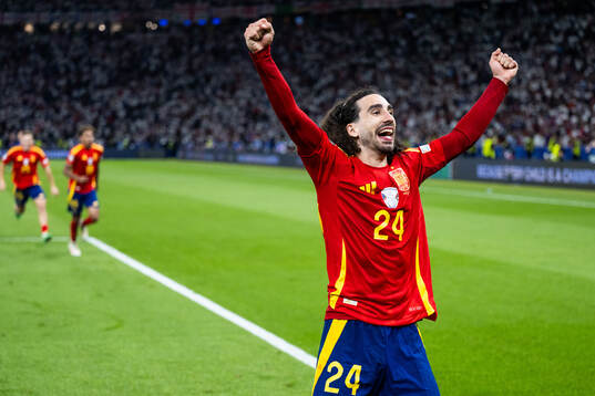 Marc Cucurella of Spain celebrates