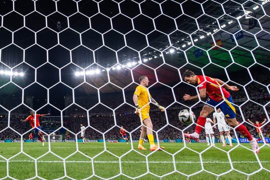 Mikel Oyarzabal of Spain celebrates