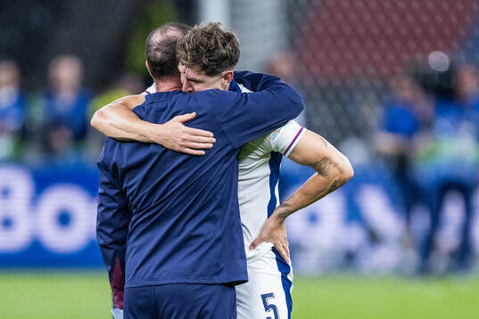 John Stones of England looks dejected