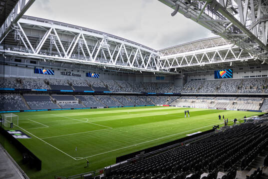 Generell vy på Tele2 Arena innan fotbollsmatchen i