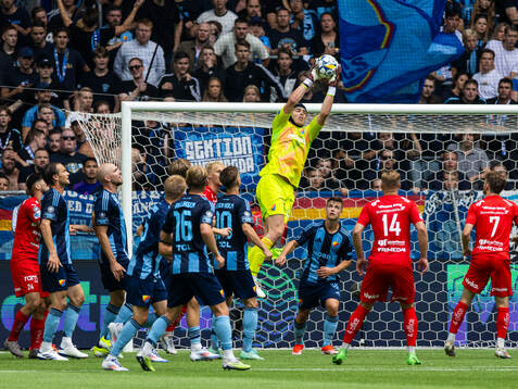 under fotbollsmatchen i Allsvenskan mellan Djurgården och