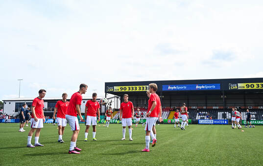 Norway players warmup