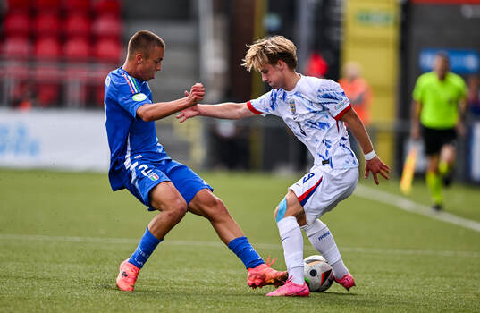Benjamin Thoresen Faraas of Norway in action against
