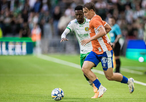 Hammarbys Shaquille Pinas och IFK Göteborgs Linus