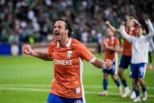 IFK Göteborgs Gustav Svensson jublar