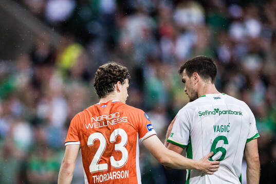 IFK Göteborgs Kolbeinn Thordarson och Hammarbys Pavle