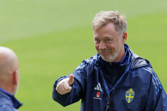 Förbundskapten Peter Gerhardsson of the Swedish women's