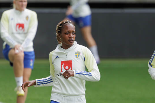 Evelyn Ijeh of the Swedish women's national football team