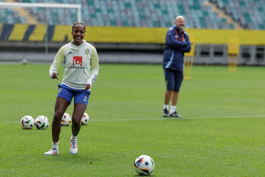 Evelyn Ijeh of the Swedish women's national football team