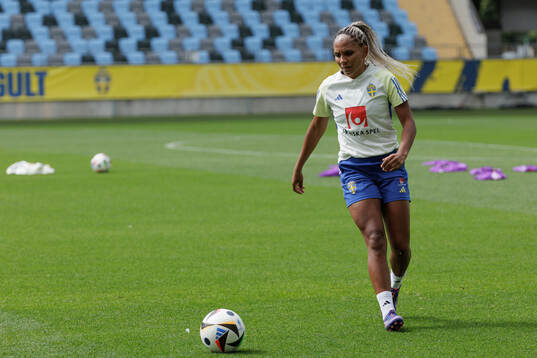 Madelen Janogy of the Swedish women's national football