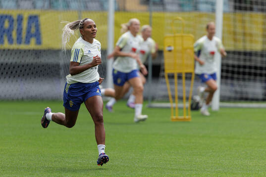Madelen Janogy of the Swedish women's national football