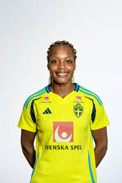 Evelyn Ijeh of the Swedish women's national football team