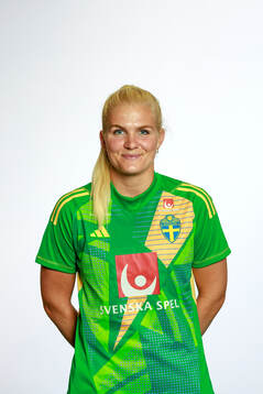 målvakt Emma Holmgren of the Swedish women's national