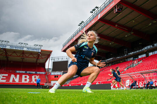 Emilie Woldvik of the Norwegian women's national football