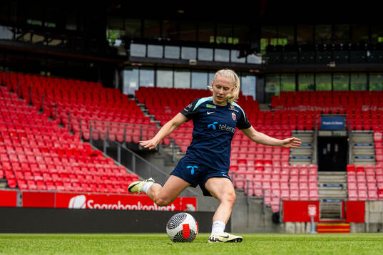 Thea Bjelde of the Norwegian women's national football team