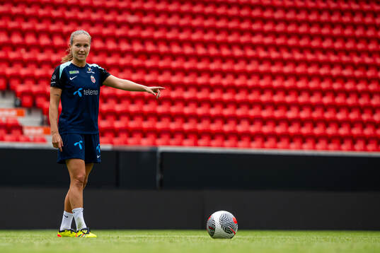 Guro Reiten of the Norwegian women's national football team