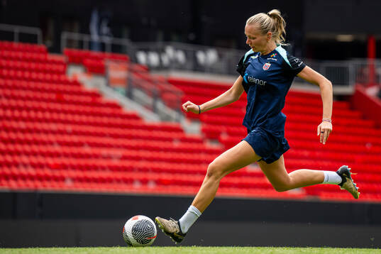 Frida Maanum of the Norwegian women's national football team