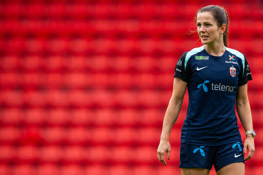 Tuva Hansen of the Norwegian women's national football team