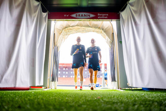 Karina Sævik and Marit Bratberg Lund of the Norwegian