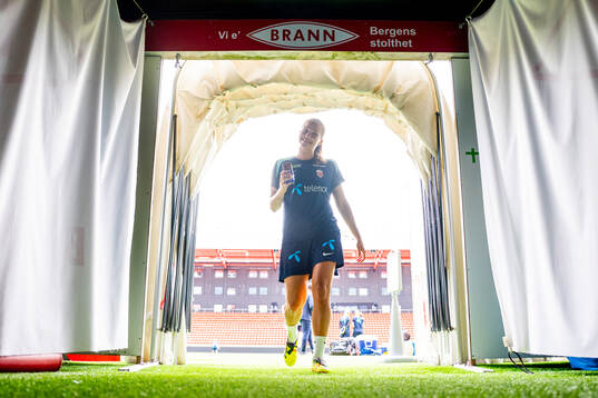 Guro Reiten of the Norwegian women's national football team