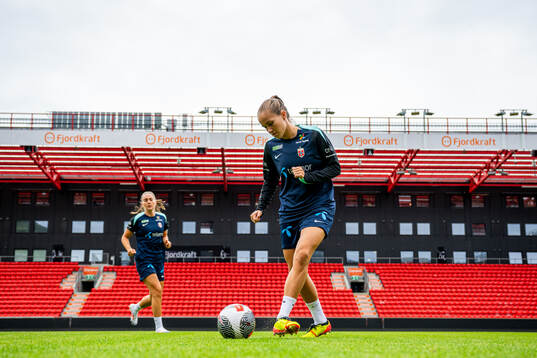 Guro Reiten of the Norwegian women's national football team
