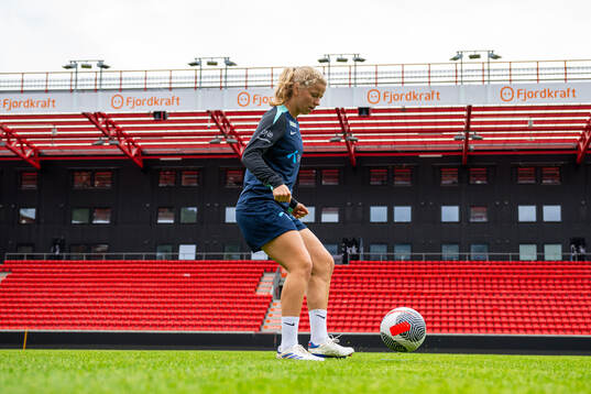 Justine Kielland of the Norwegian women's national football