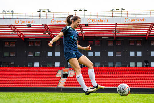 Tuva Hansen of the Norwegian women's national football team