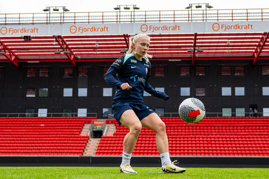 Thea Bjelde of the Norwegian women's national football team