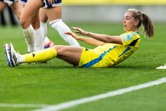 Linda Sembrant of Sweden looks dejected