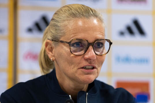 Head coach Sarina Wiegman of England