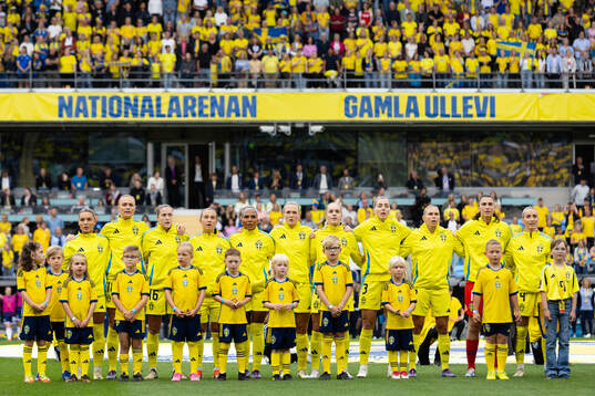 during the UEFA Women's Euro Qualifier football match