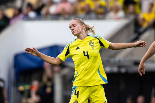 Hanna Lundkvist of Sweden looks dejected