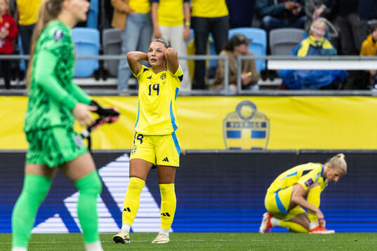Johanna Rytting Kaneryd of Sweden looks dejected