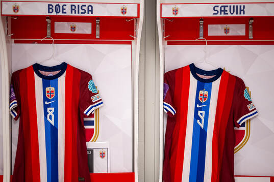 The kits of Vilde Bøe Risa and Karina Sævik of Norway in
