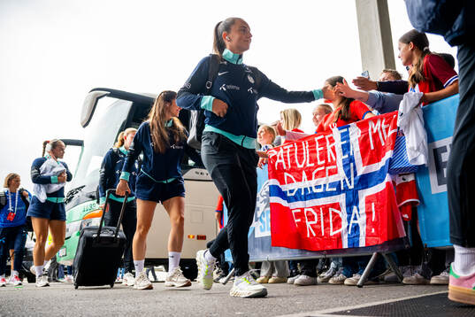 Vilde Bøe Risa of Norway arrives
