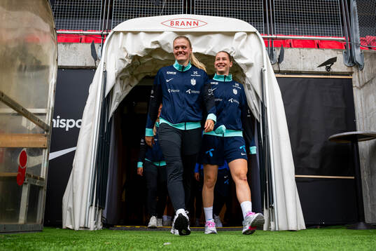 Mathilde Harviken and Elisabeth Terland of Norway