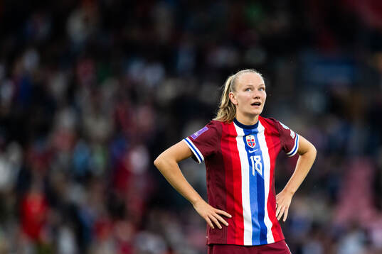 Frida Maanum of Norway looks dejected