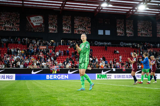 Goalkeeper Cecilie Fiskerstrand of Norway