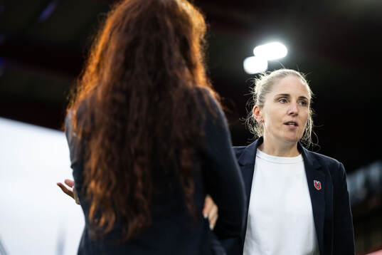 Head coach Gemma Grainger of Norway