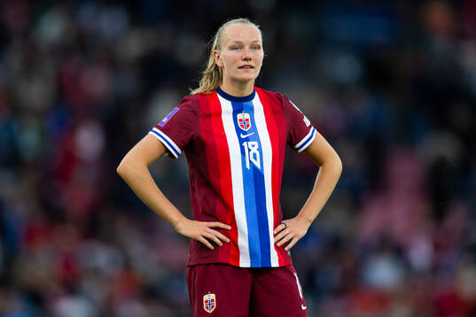 Frida Maanum of Norway looks dejected