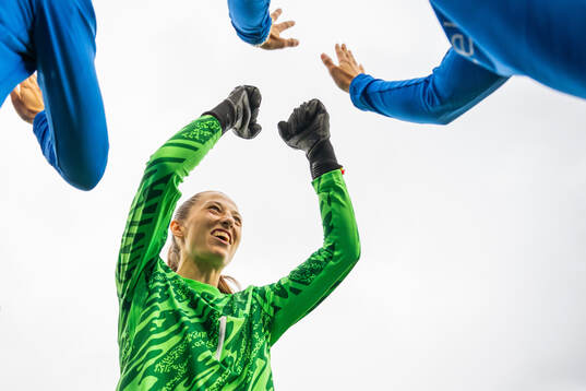 Goalkeeper Cecilie Fiskerstrand of Norway