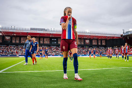 Caroline Graham Hansen of Norway at half-time