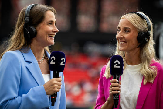 Ingrid Ryland and Anja Sønstevold of TV 2