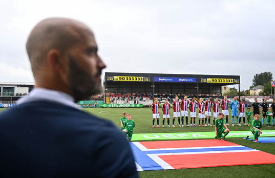 Norway head coach Luis Pimenta looks