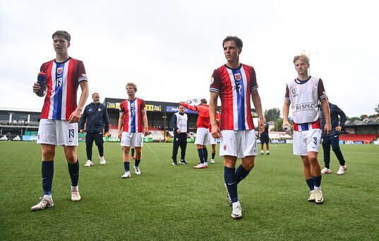 Julian Gonstad of Norway reacts